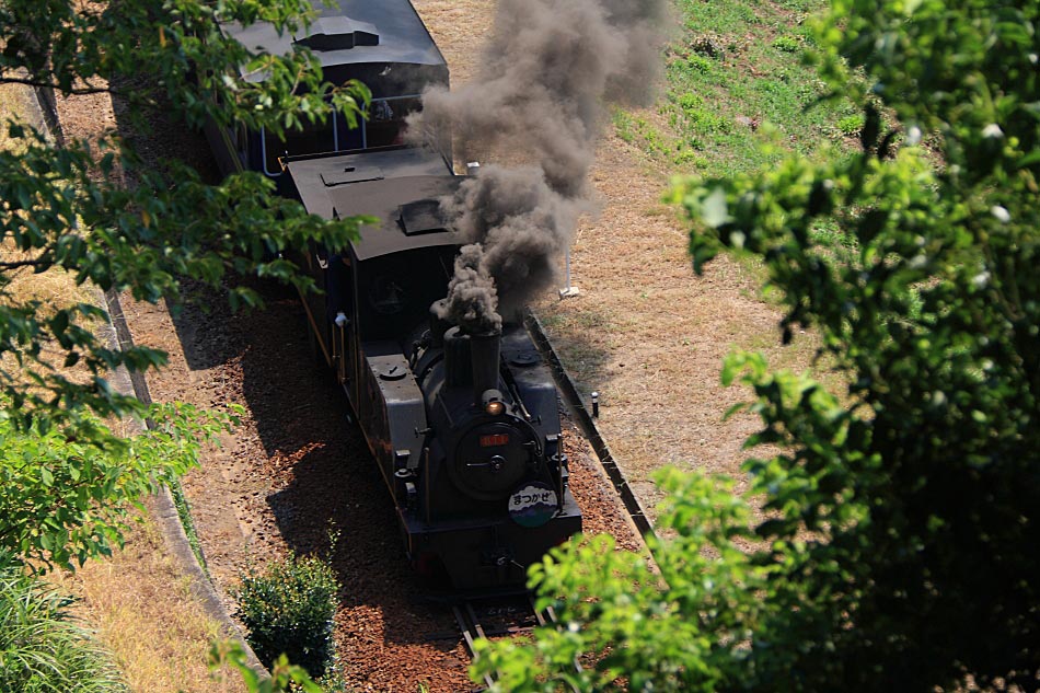 小型蒸気機関車の写真
