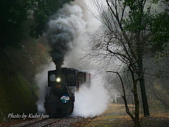 小型蒸気機関車の画像
